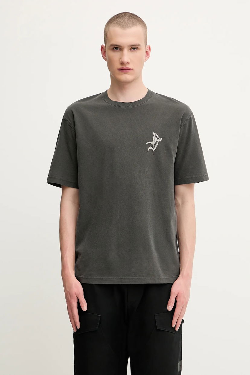 Футболка Samsoe Samsoe Samsoe Samsoe SALILIUM Graphic T-Shirt Сірий | U25200009