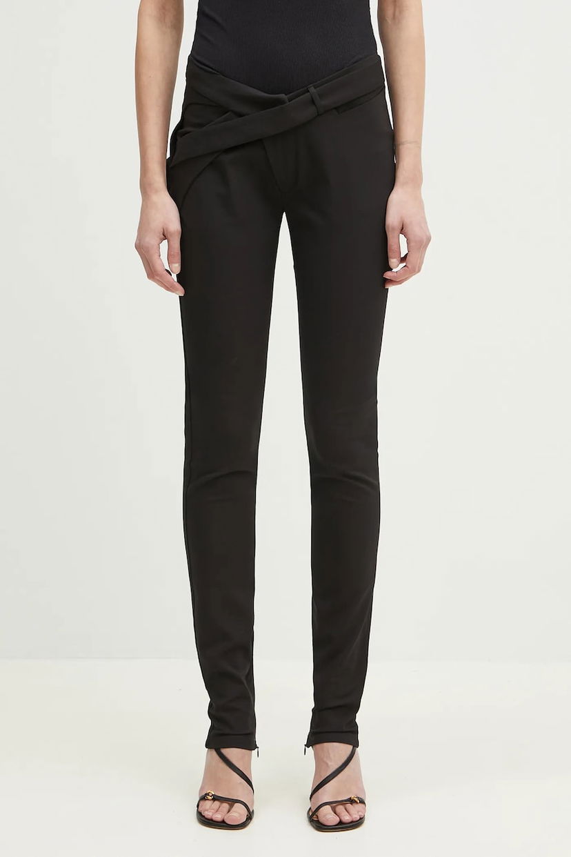 Штани Ottolinger Ottolinger Slim Leg Suit High Waist Pants чорний | 123.201423.02