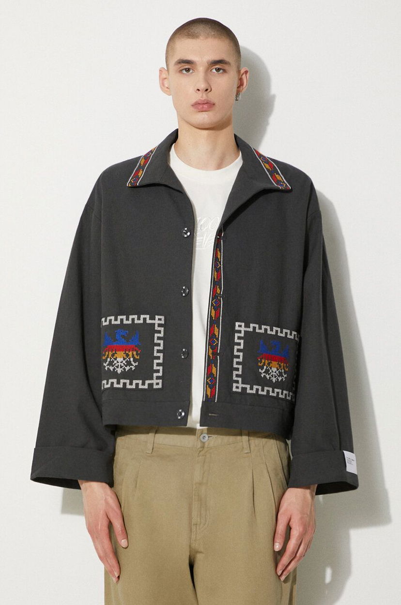 Куртка Neighborhood NEIGHBORHOOD GT Embroidery Oversize Jacket Сірий | 241AQNH.JKM04