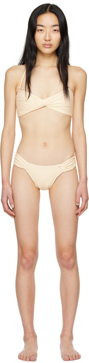 Купальники Anine Bing Twist Bikini Set бежевий | A-11-2113-127 / A-11-4114-127
