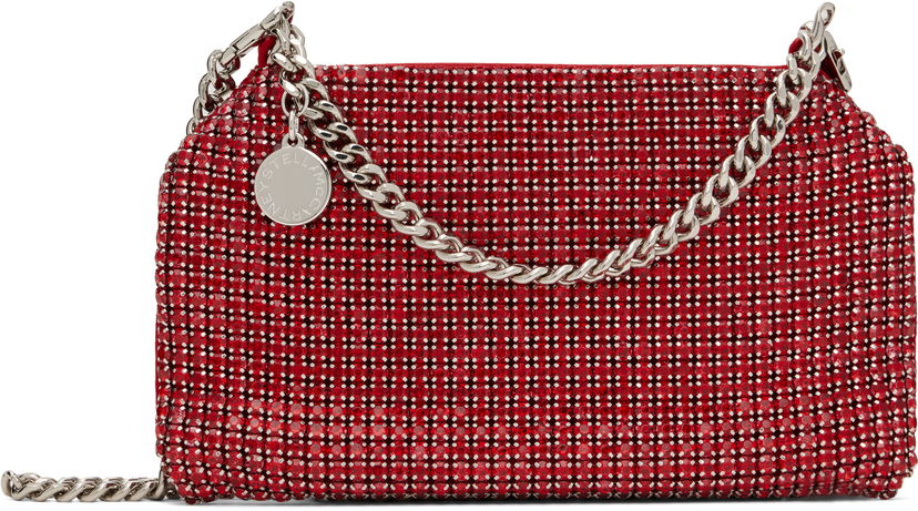 Сумочка Stella McCartney Stella McCartney Falabella Crystal Mesh Shoulder Bag Червоний | 7B0101WP0439
