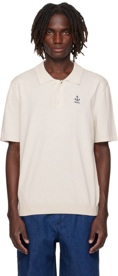 Сорочка поло A.P.C. A.P.C. Octave Knit Polo бежевий | COGDK-H23415, 0