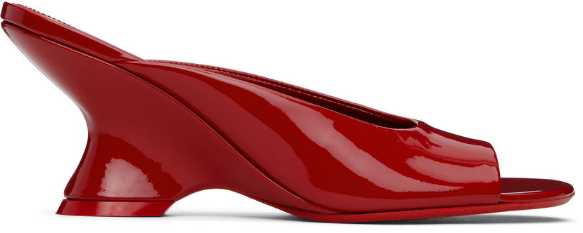 Аксесуари Dries Van Noten Dries Van Noten Open-Toe Leather Mules Червоний | WS251-1561-189