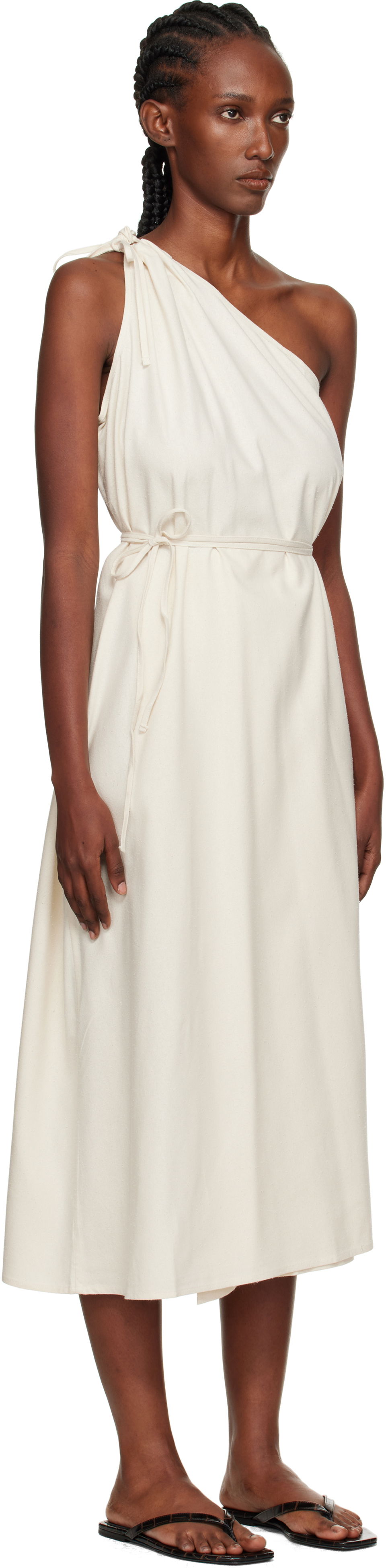 плаття Baserange Baserange View One-Shoulder Midi Dress білий | DRVI-WS-AU25, 1