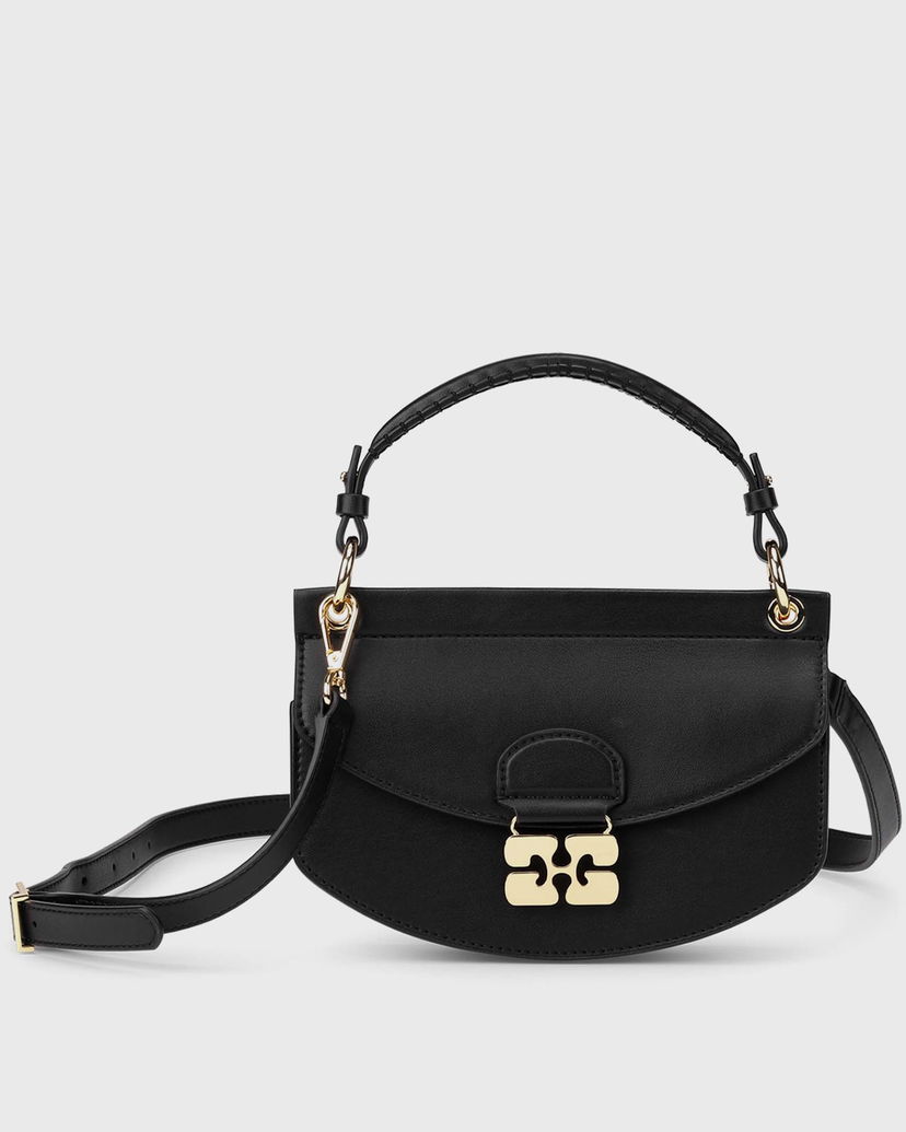 Сумочка GANNI Mini Top Handle Bag чорний | A6349-099