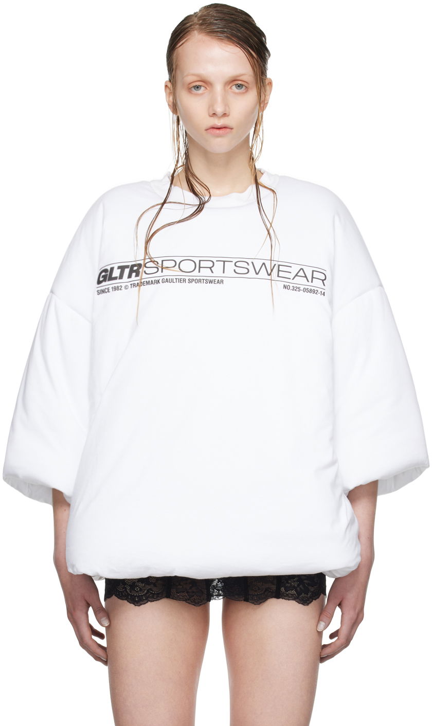 Футболка Jean Paul Gaultier Shayne Oliver Edition Graphic Print T-Shirt білий | 24/27-U-TS074I-J063-01, 0