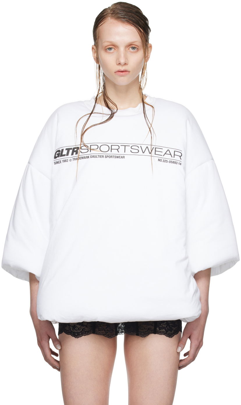 Футболка Jean Paul Gaultier Shayne Oliver Edition Graphic Print T-Shirt білий | 24/27-U-TS074I-J063-01