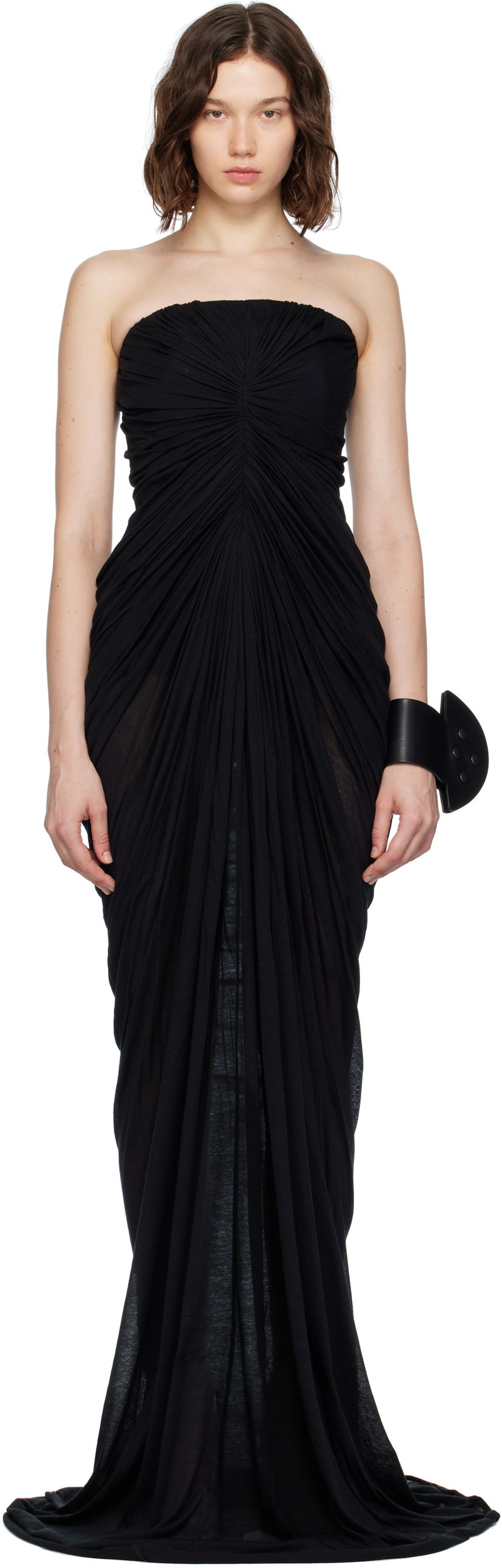 плаття Rick Owens Rick Owens Concordians Bustier Unstable Maxi Dress чорний | RP02E4513 UC