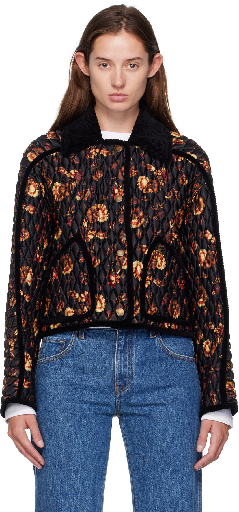 Куртка Burberry Burberry Floriston Quilted Jacket чорний | 8116976