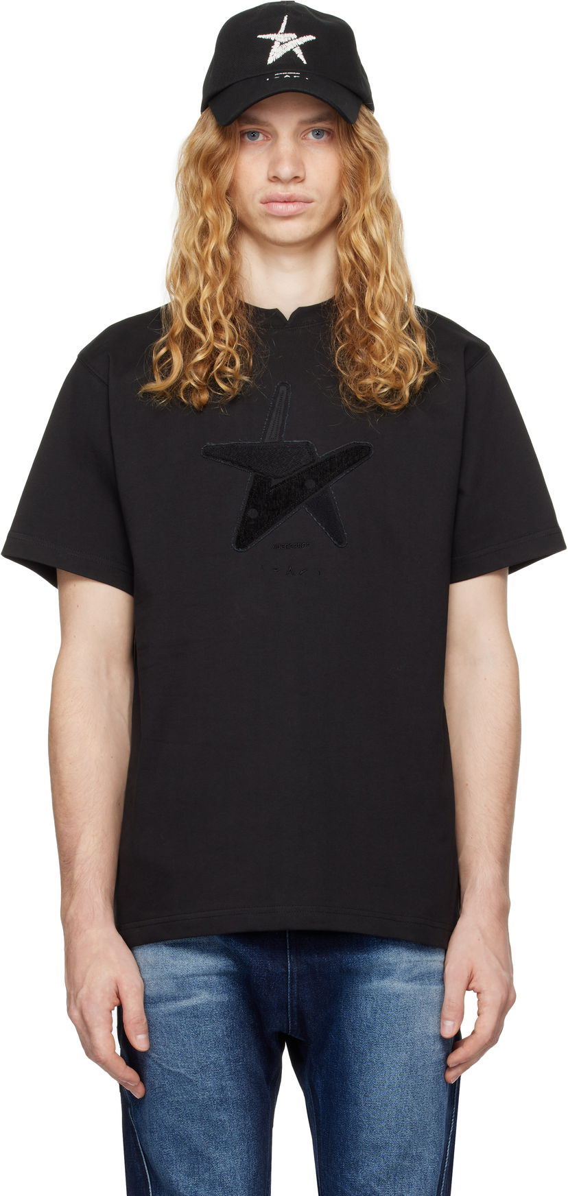 Футболка ADER ERROR Stad Product. 47 Black T-Shirt чорний | BN01FWTS0107BK