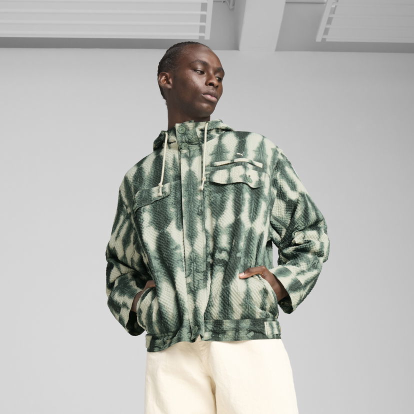 Вітровка Puma PALAIS ARTISAN Seersucker Hooded Jacket Зелений | 629390_30