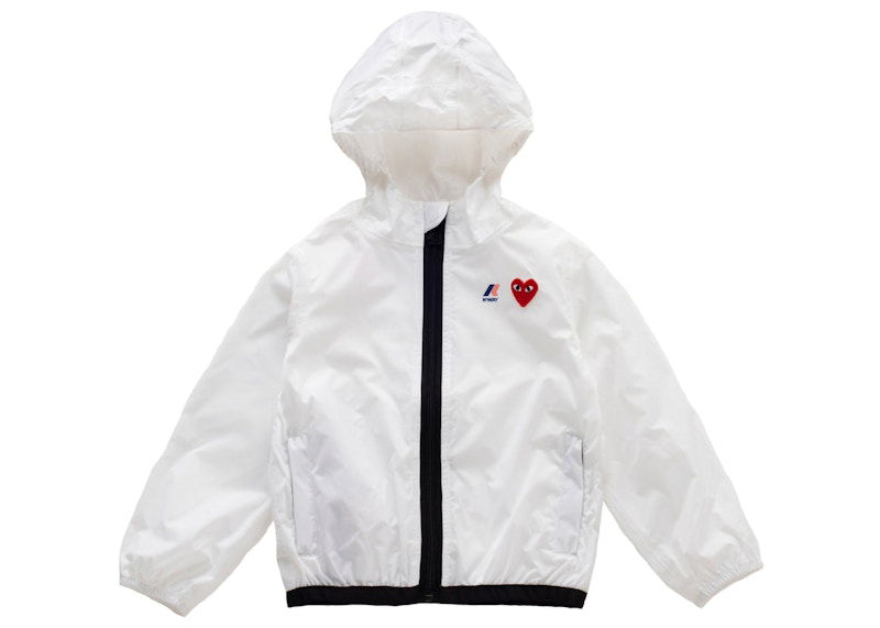 Вітровка Comme des Garçons Play x  Kids Full Zip Jacket білий | AZ-J503-051