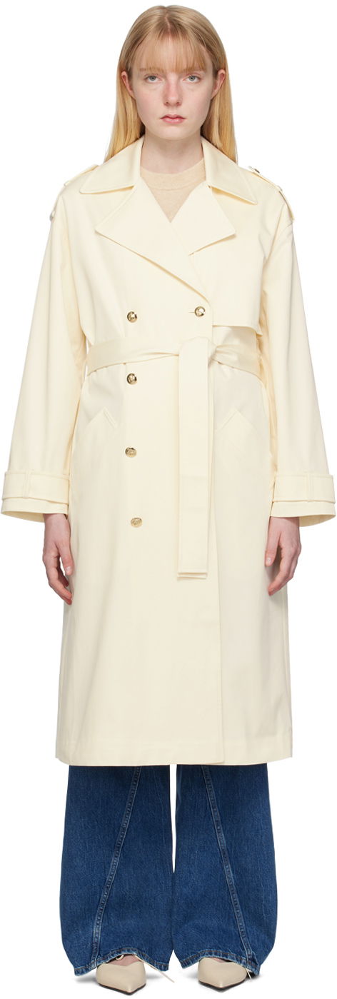 Тренчкот Anine Bing Layton Double Breasted Trench Coat бежевий | A-01-10070-120