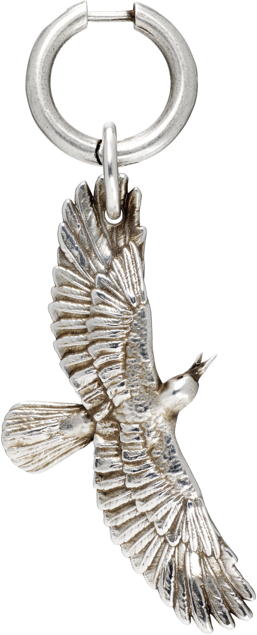 Сережки Ann Demeulemeester Ann Demeulemeester Algot Silver-Tone Crow Charm Single Earring Металік | B0012988-JW020-070