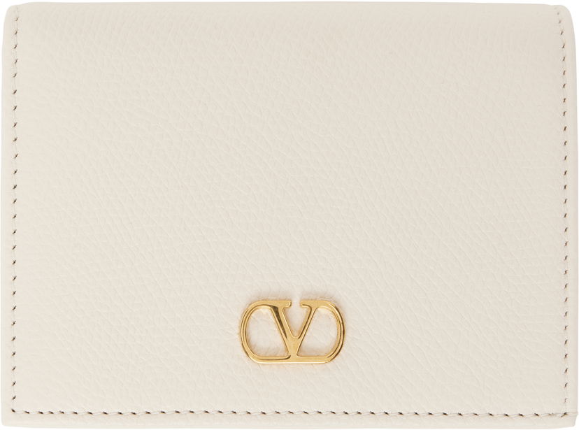 Гаманець Valentino Valentino Garavani VLogo Signature Grainy Calfskin Wallet бежевий | 6W2P0AJ3SNP