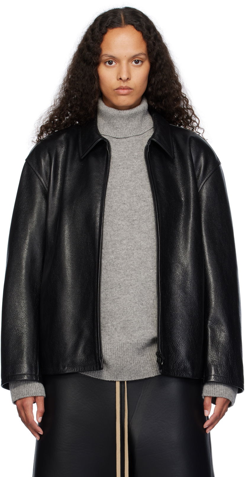 Куртка Fear of God Fear of God Rider Leather Jacket чорний | FG830-063LTH