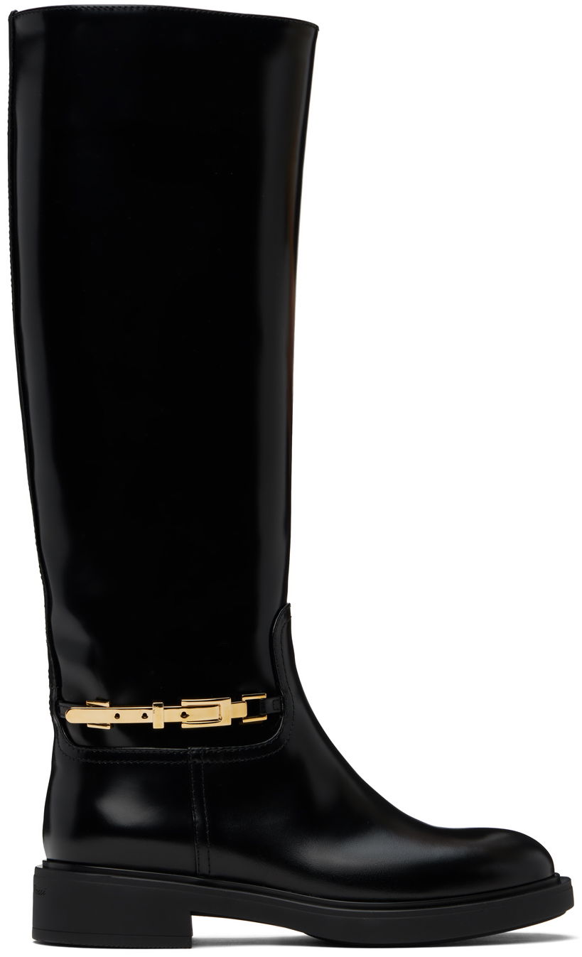 Кросівки та взуття Gianvito Rossi Martine Knee-High Boots чорний | G80188-20GOM-DVD