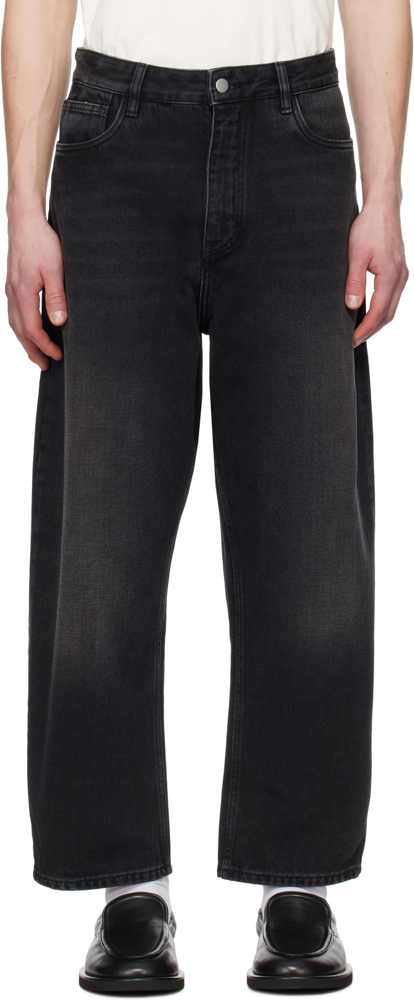 Джинси Studio Nicholson Studio Nicholson Land Jeans чорний | LAND SNM - 1111
