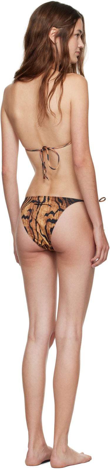 Купальники Jean Paul Gaultier Jean Paul Gaultier 'The Wood' Print Bikini Коричневий | 25/03-W-BS031-J009P-0060, 2