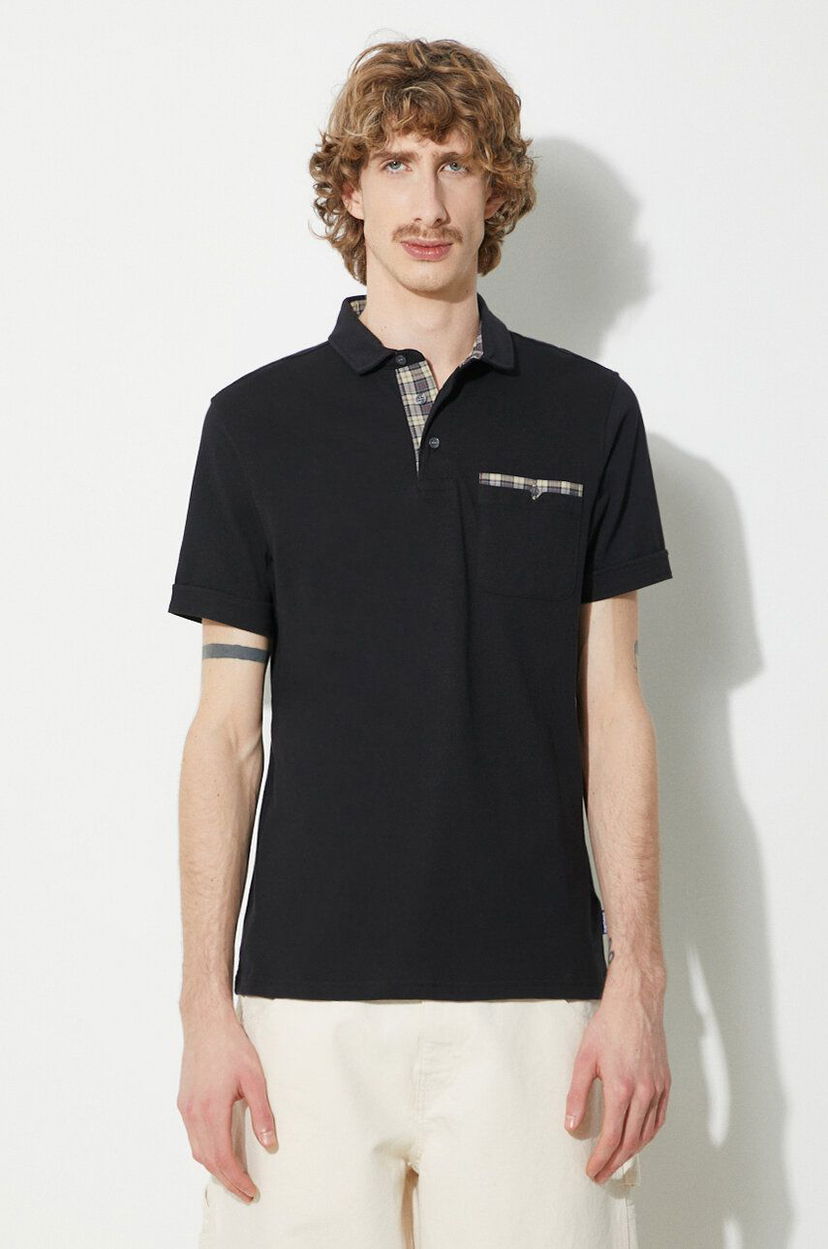 Сорочка поло Barbour Polo Shirt Short Sleeve чорний | MML1071
