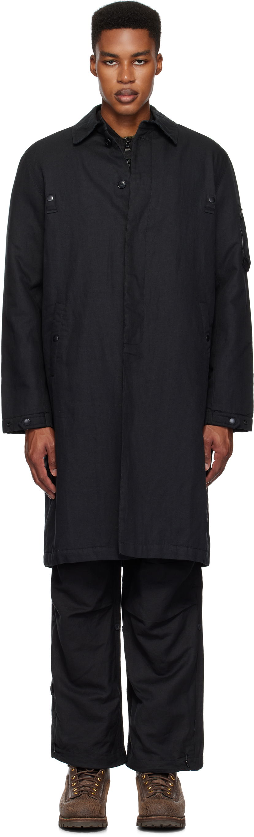 Пальто Maharishi Mac Coat чорний | 5337