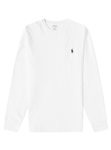 Футболка Polo by Ralph Lauren Long Sleeve Tee білий | 710671467004