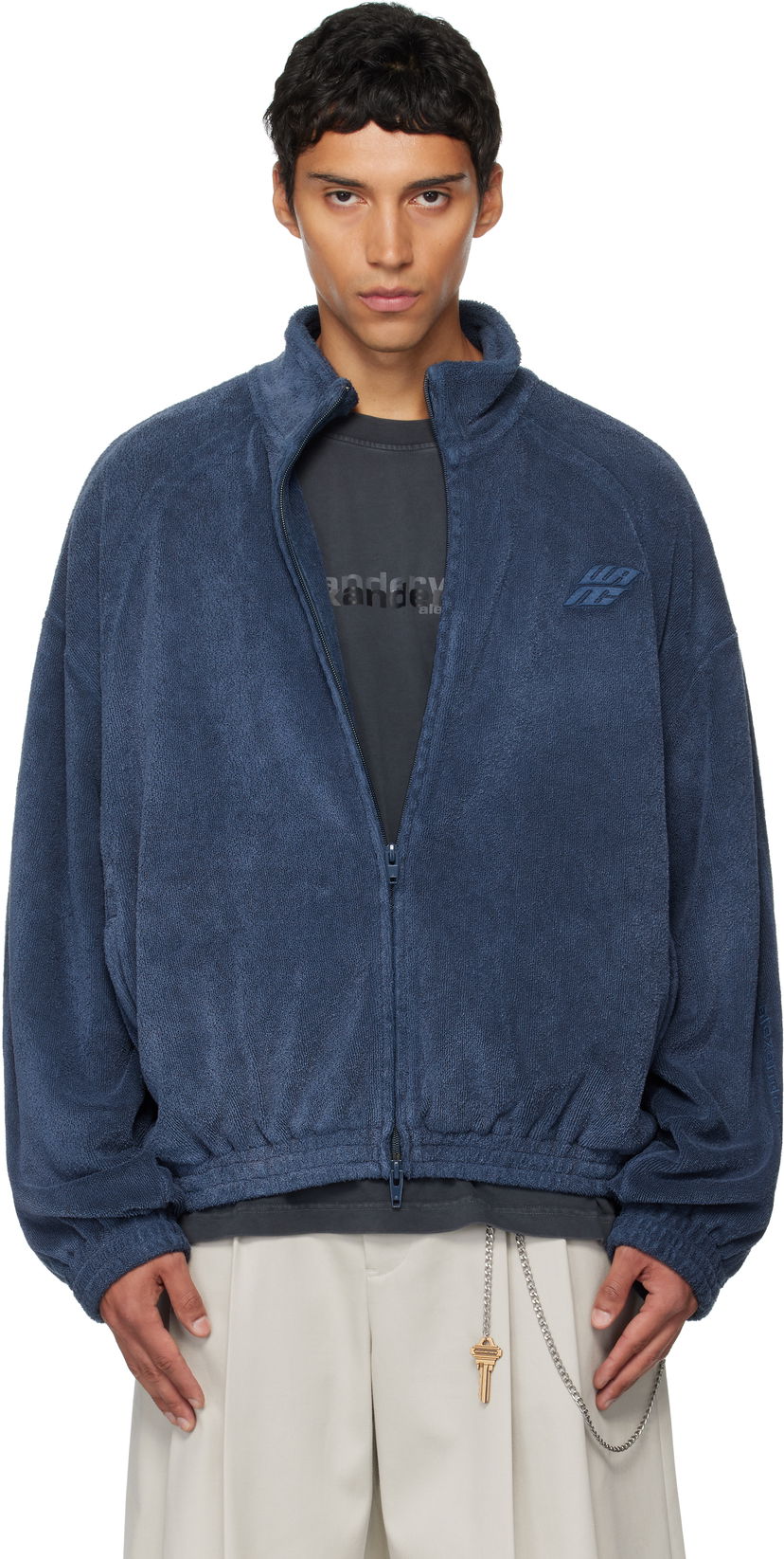 Куртка Alexander Wang Alexander Wang Relaxed Track Jacket Синій | 6CC3252062