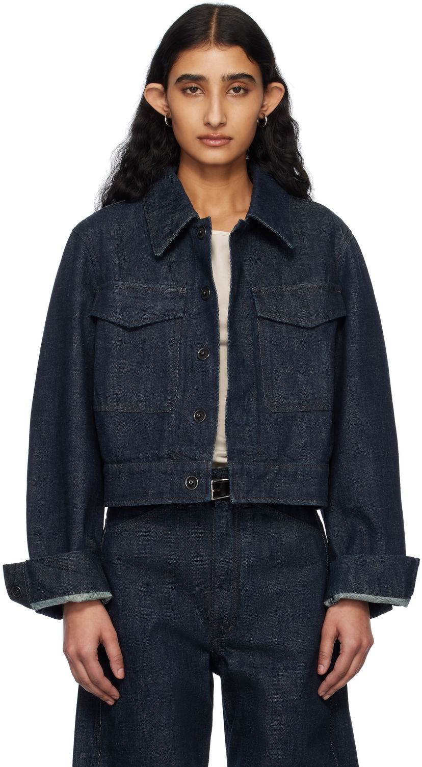 Куртка LEMAIRE Lemaire Two-Pocket Cropped Denim Jacket Синій | OW1139 LD068