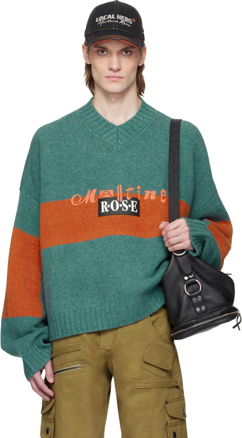 Cветр Martine Rose Martine Rose Oversized Sweater Зелений | 957YA03413