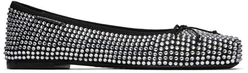 плаття Alexander Wang Alexander Wang Billie Crystal Ballerina Flats чорний | 30324F065