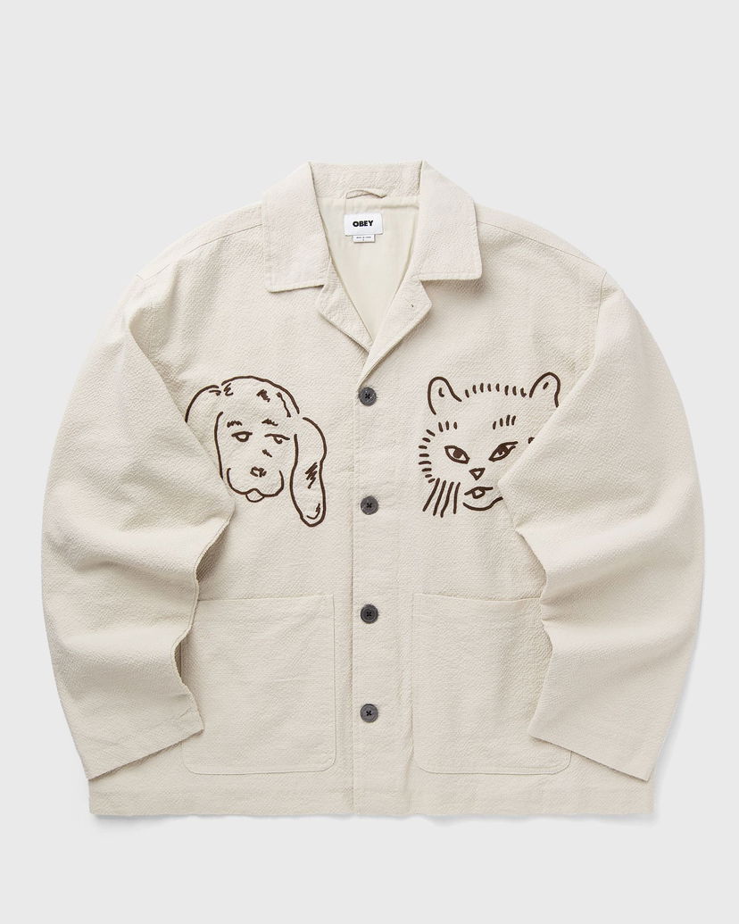Куртка OBEY Shirt Jacket бежевий | 121160065-ERT