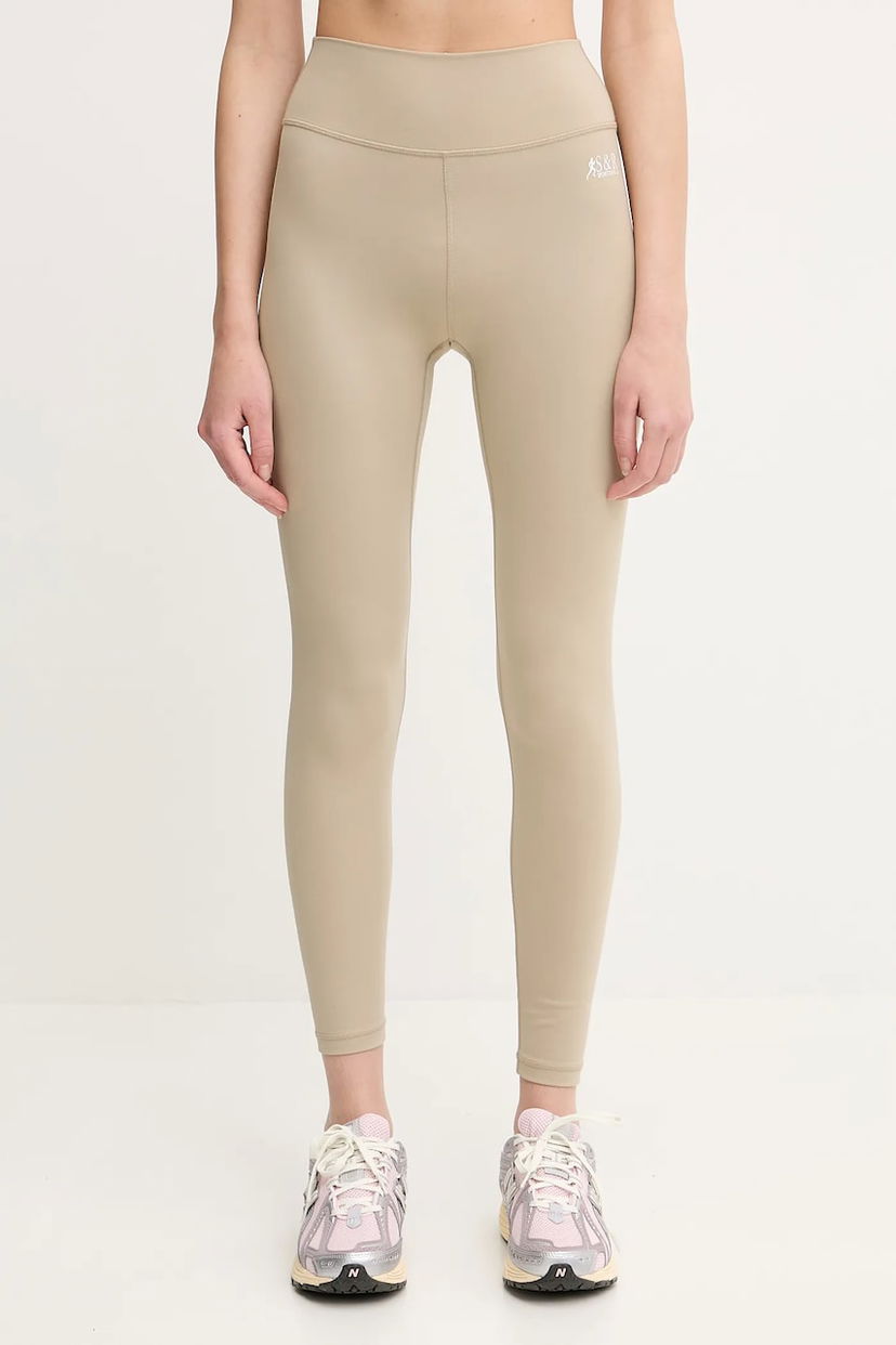 Легінси Sporty & Rich Sporty & Rich Sr Runner Leggings бежевий | PA002622139GY15
