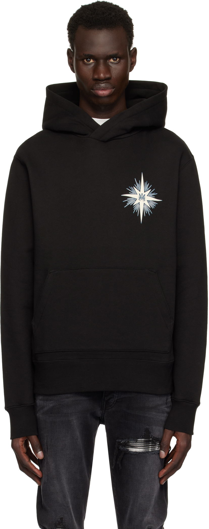 Світшоти AMIRI AMIRI Starburst Hoodie чорний | AMJYHD1107