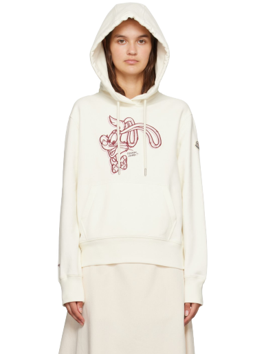 Світшоти Moncler Embroidered Hoodie білий | I10938G00026899WC