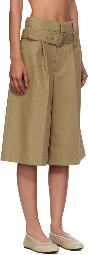 Шорти Simone Rocha Simone Rocha Wide Leg Multi Belt Loop Shorts бежевий | 4160 1267, 1