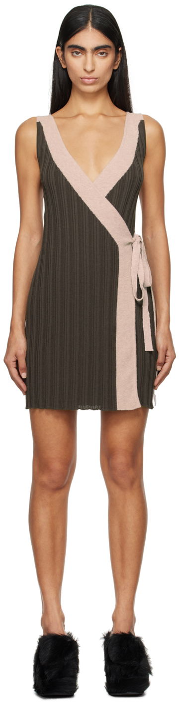 плаття Eckhaus Latta Twyla Mini Dress Коричневий | 8085-EL-PF24-F -