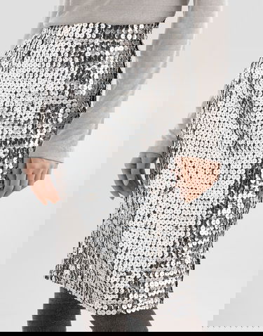 Спідниця Dolce & Gabbana Straight Skirt With Sequins Металік | F4C1LTFLSL3S0998, 3