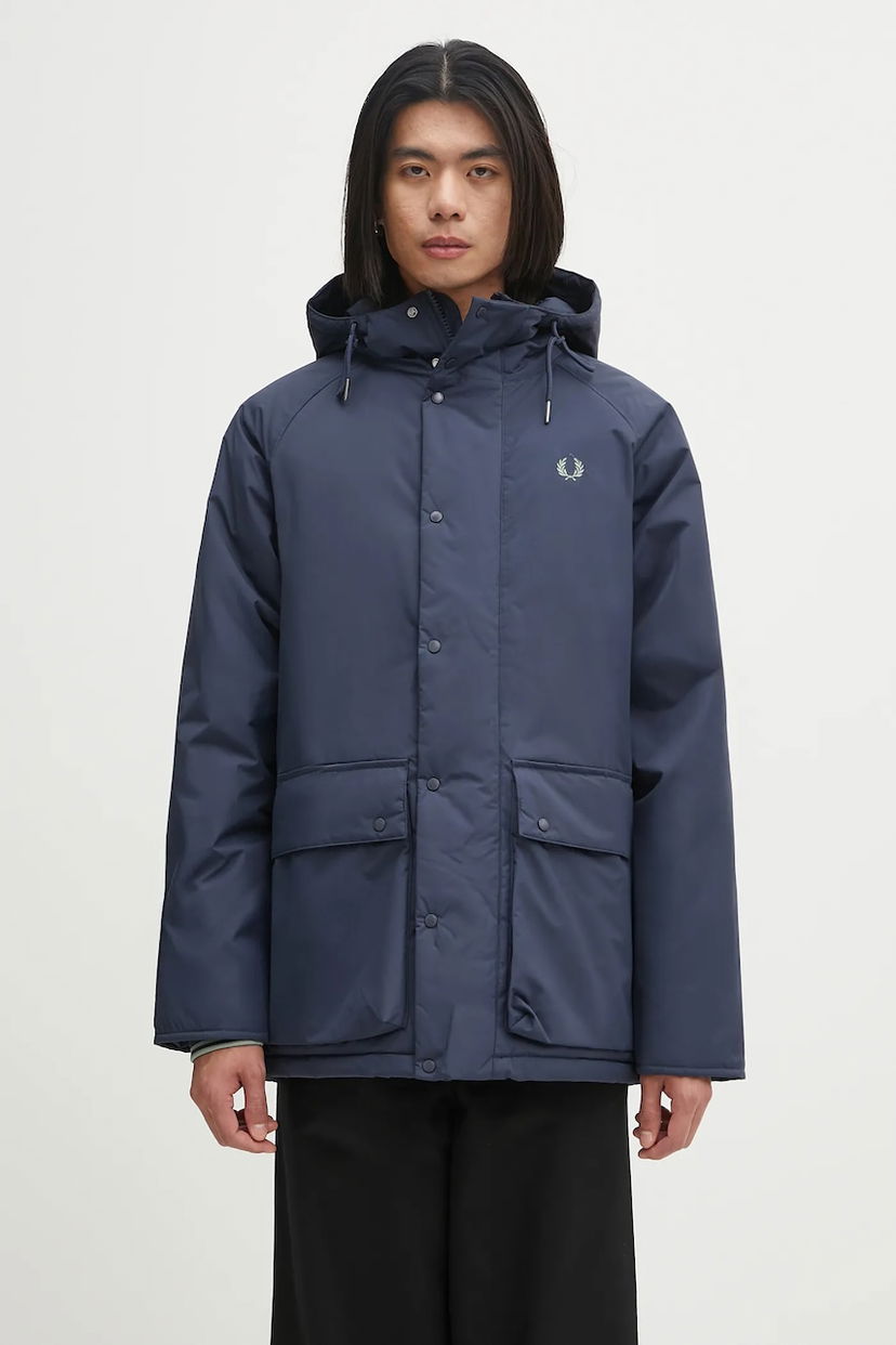 Куртка Fred Perry Fred Perry Hooded Winter Jacket темно-синій | J8519