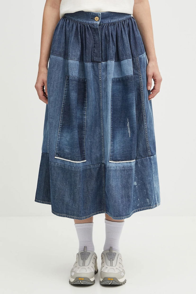 Спідниця visvim Visvim SS Elevation Midi A-Line Skirt Синій | 325105005003