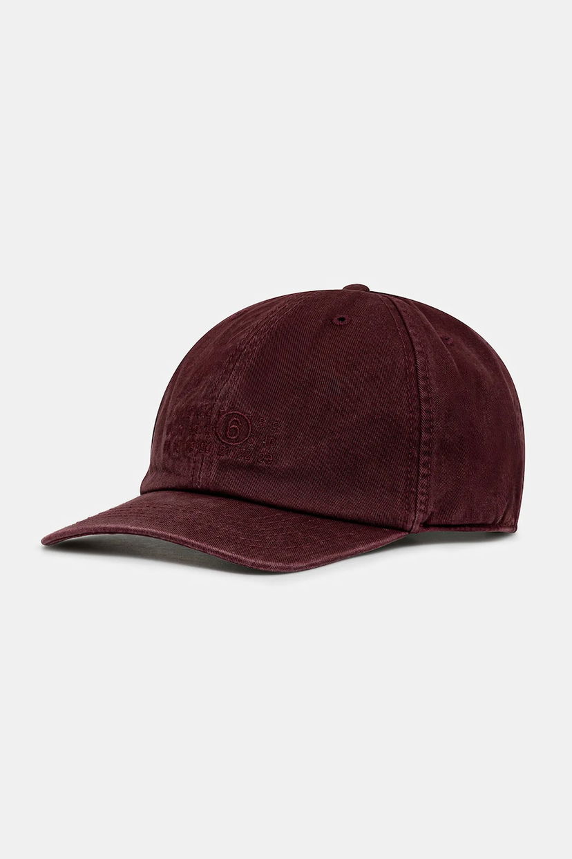 Кепка Maison Margiela MM6 Maison Margiela Baseball Cap Бордовий | SH2TC0004.M35190.227