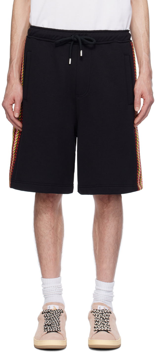 Шорти LANVIN Side Curb Shorts чорний | RM-TR0064-J212-P24