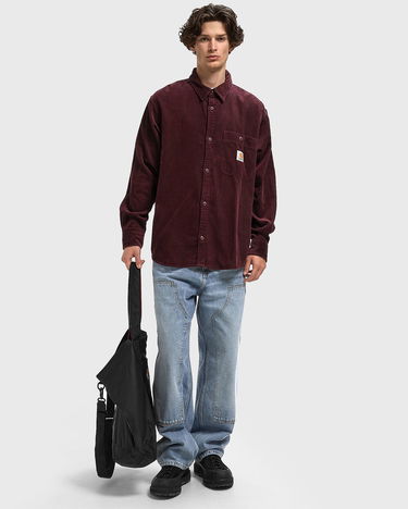 Сорочка Carhartt WIP Flint Long Sleeve Corduroy Shirt Бордовий | I035837-33K.XX, 2