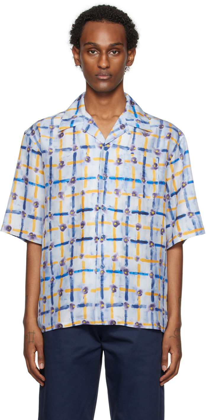Сорочка Marni Saraband Shirt Синій | CUMU0213A6 UTSG09