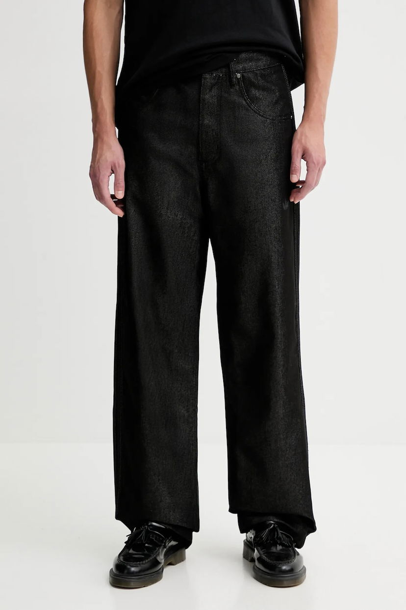 Джинси adidas Originals Originals Coated Wide-Leg Jeans чорний | JY2794