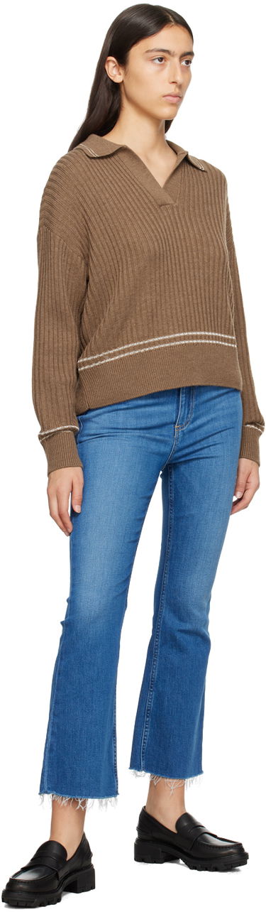 Джинси rag & bone Casey High-Rise Frayed Flare Jeans Синій | WDD23F2917C2C1, 3