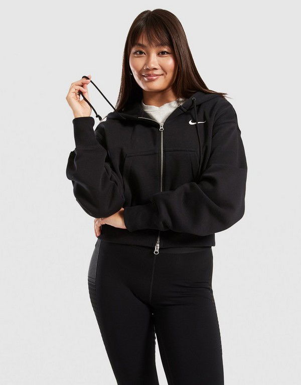 Світшоти Nike Cropped Fleece Hoodie чорний | HV2426-010