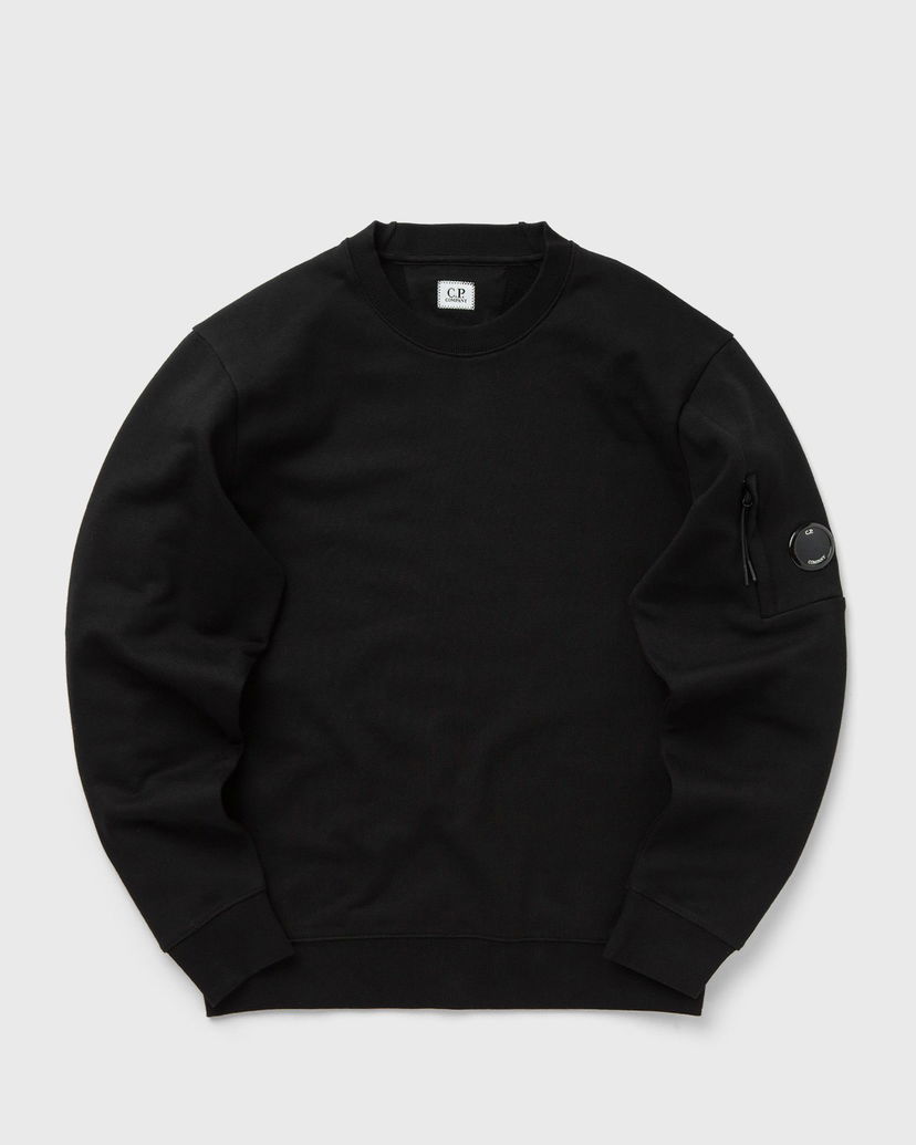 Світшоти C.P. Company DIAGONAL RAISED FLEECE CREW NECK LENS SWEATSHIRT чорний | 17CMSS023A005086W-999