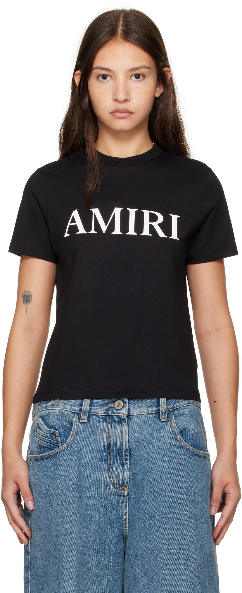 Футболка AMIRI Core Logo Black T-Shirt чорний | AWJYTE1035