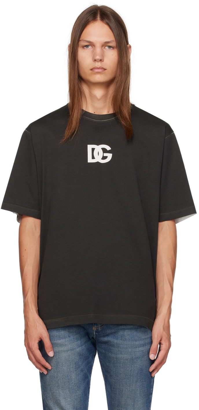 Футболка Dolce & Gabbana Black 'D&G' T-Shirt чорний | G8PN9TG7JJ8