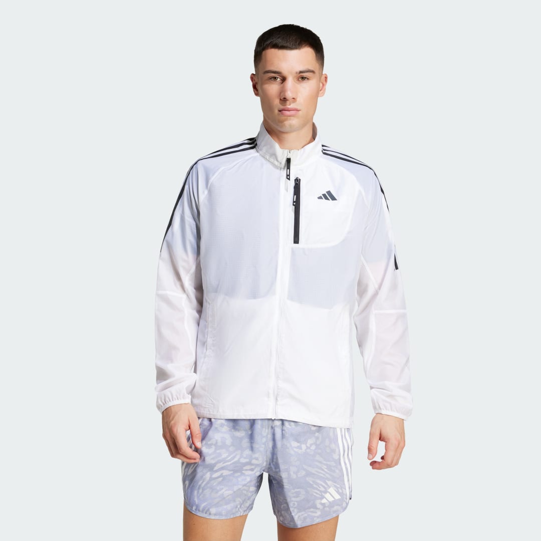 Вітровка adidas Performance Packable Running Jacket білий | JD7760, 0